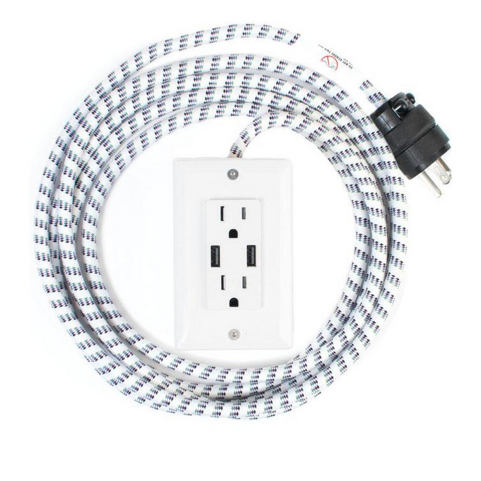 Surf's Up - White with White/Navy Cord