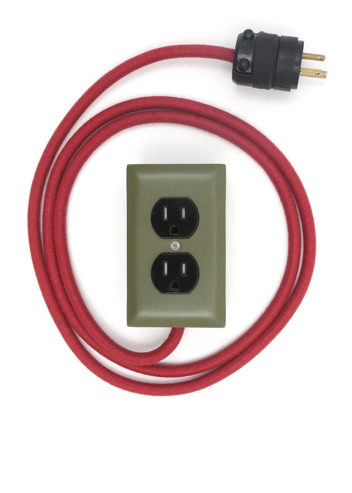 4077th Green - Olive Green with Red Cord