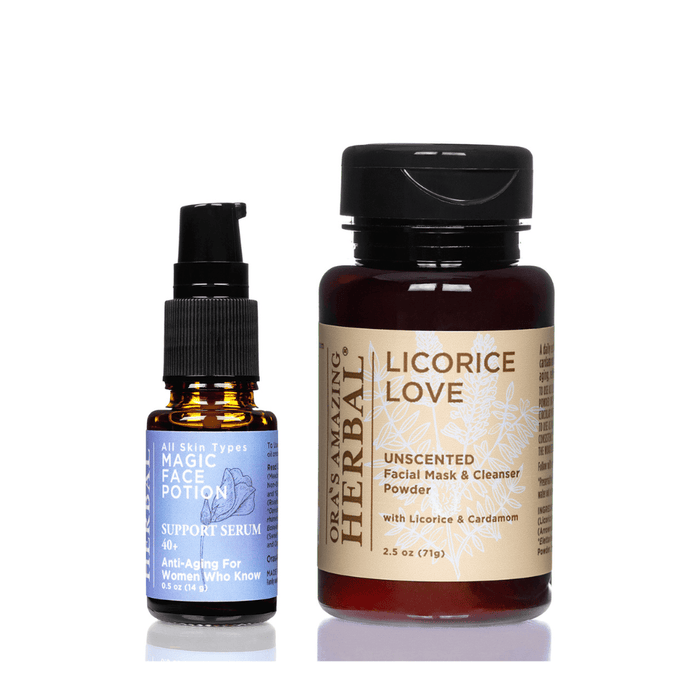 Face Love Magic Set White Background Magic Face 0.5oz and Licorice Love 2.5oz