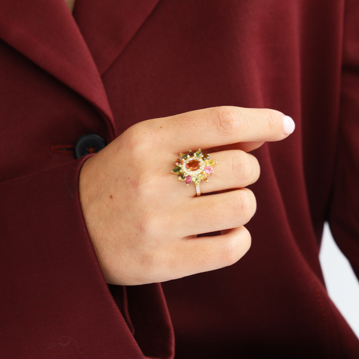 Citrine Flora Ring | BuDhaGirl