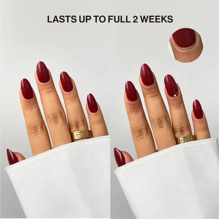 French Manicure (Part Transparent) (Non-UV Nail Wraps) - Delune