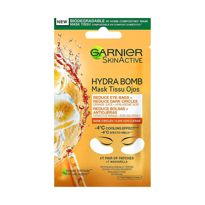 GARNIER SKINACTIVE MASCHERA OCCHI HYDRA BOMB OCCHIAIE E BORSE