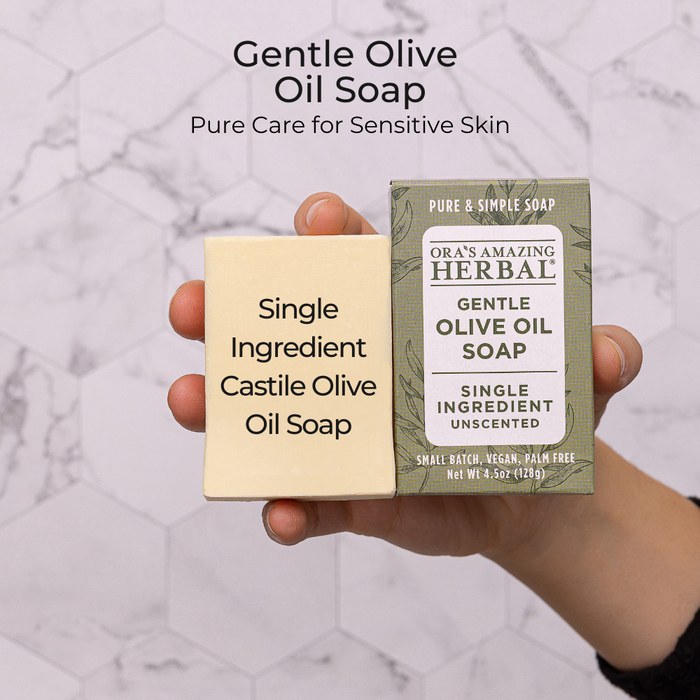 Gentle Olive Oil Soup Lifestyle Indoor In a Human Hand Ingredients Infographic