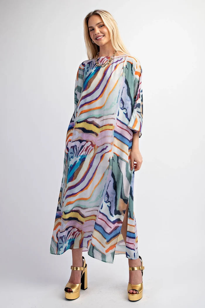 Gigio Watercolor Maxi Dress