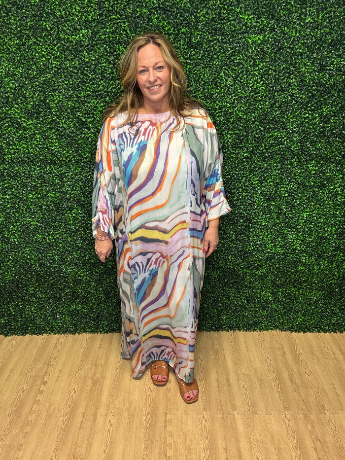 Gigio Watercolor Maxi Dress