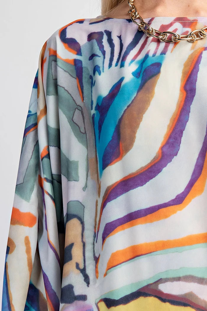 Gigio Watercolor Maxi Dress