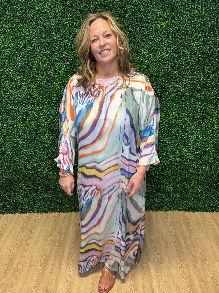 Gigio Watercolor Maxi Dress