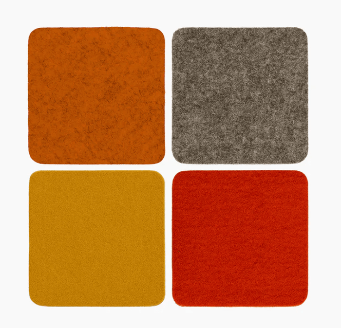 Graf Lantz Bierfilzl Merino Wool Felt Coaster Multi 4 Pack - Taryn x Philip Boutique