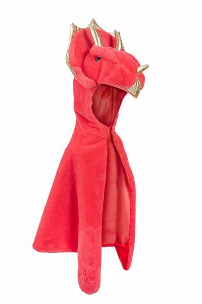 Great Pretenders Triceratops Cuddle Cape Red 3-4
