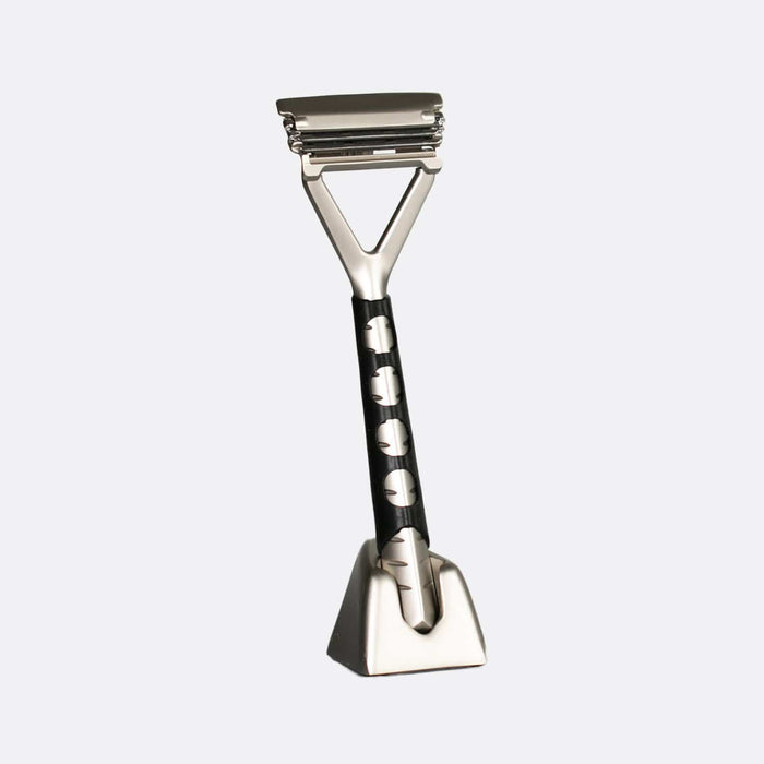 Grip Sleeve For Pivoting Head Stainless Steel Razor