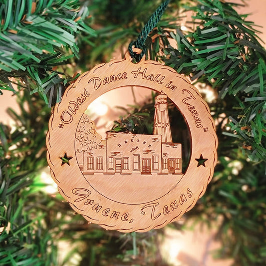 Gruene Hall Wooden Ornament