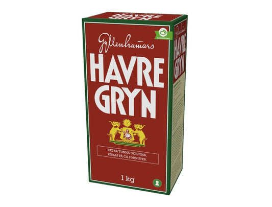 Gyllenhammars Havregryn 1kg (35.27 oz) – Authentic Swedish Whole Grain Rolled Oats