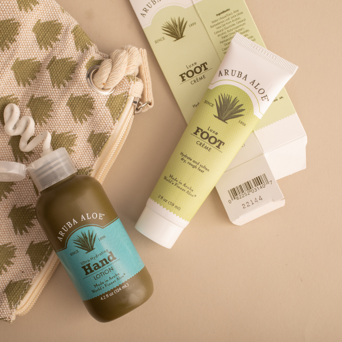 Aruba Aloe Travel Set Hand Lotion and Foot Cream 2