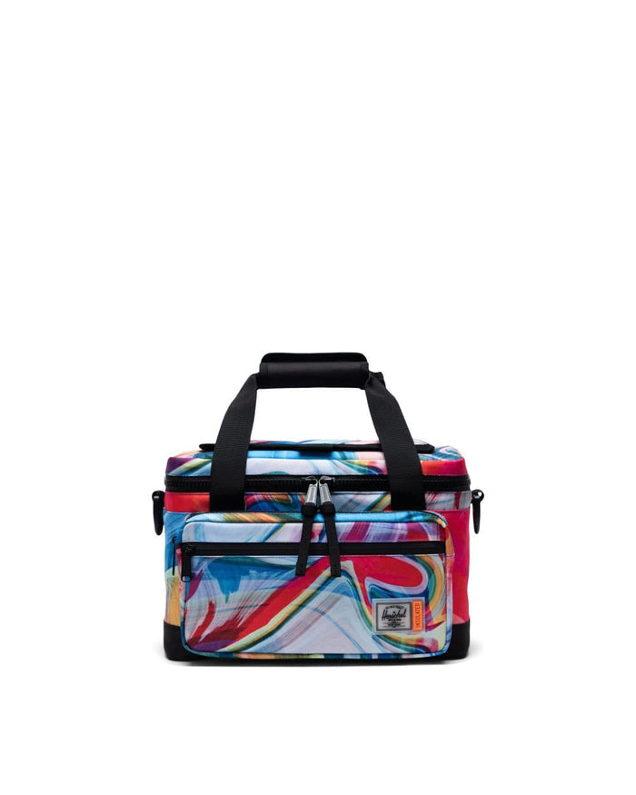 Herschel Pop Quiz Cooler 12 Pack Insulated Paint Pour Multi
