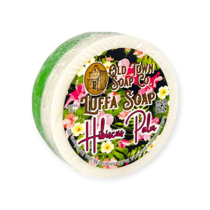 Hibiscus Palm -Luffa Soap - Old Town Soap Co.
