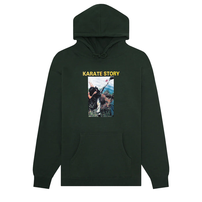 Hockey Skateboards Karate Story Hoodie Dark Green