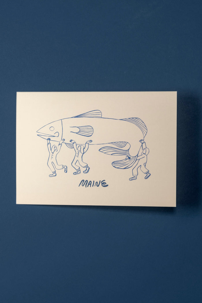 Holding Fish Card