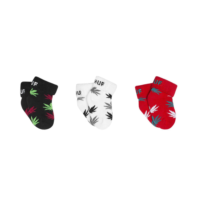 HUF Baby Seed Plantlife 3er Socken Black