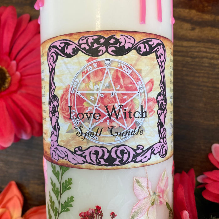 Love Witch Jumbo Pillar Candle