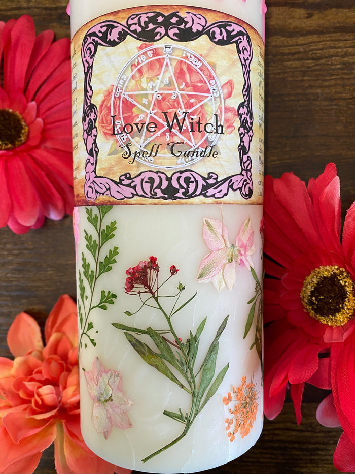 Love Witch Jumbo Pillar Candle