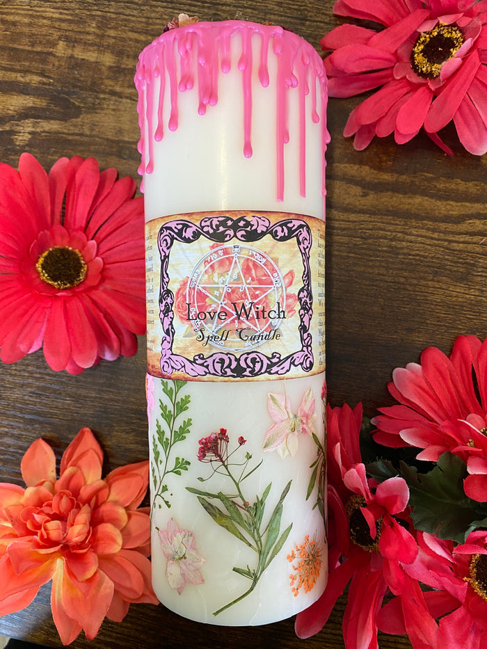 Love Witch Jumbo Pillar Candle
