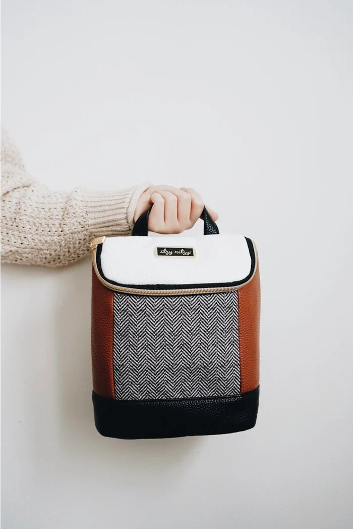 Itzy Ritzy Chill Like a Boss Bottle Bag - Coffee & Cream