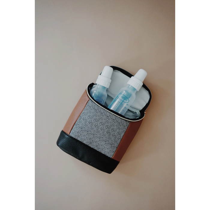 Itzy Ritzy Chill Like a Boss Bottle Bag - Coffee & Cream