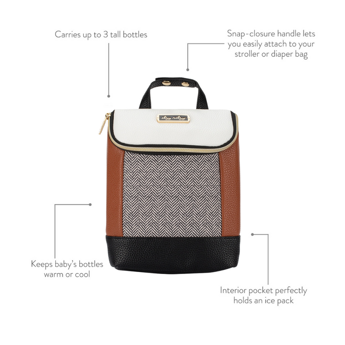 Itzy Ritzy Chill Like a Boss Bottle Bag - Coffee & Cream