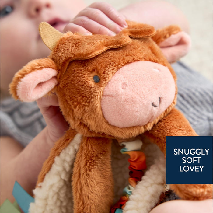 Itzy Ritzy Itzy Lovey Plush with Teether - Highland Cow