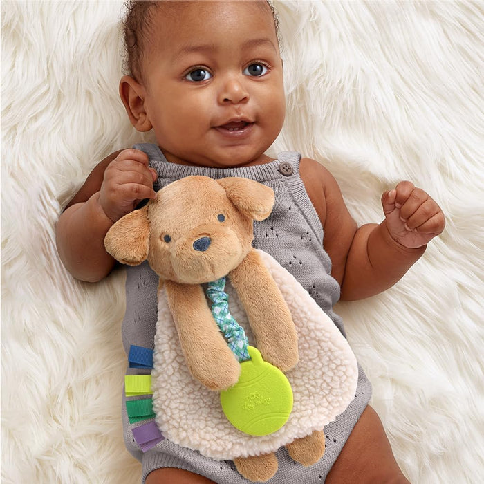 Itzy Ritzy Itzy Lovey Plush with Teether - Puppy