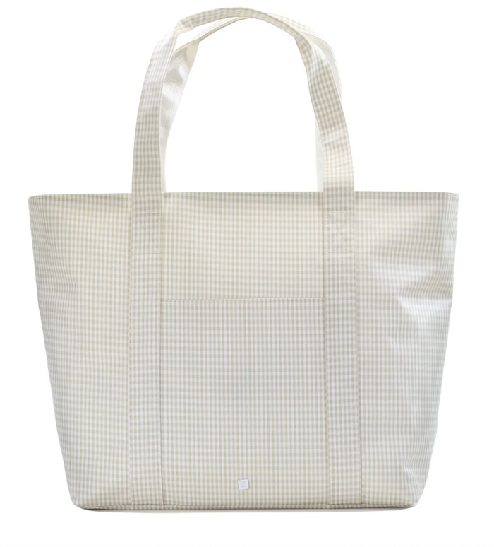 Jumbo Tote Pearl Grey Gingham