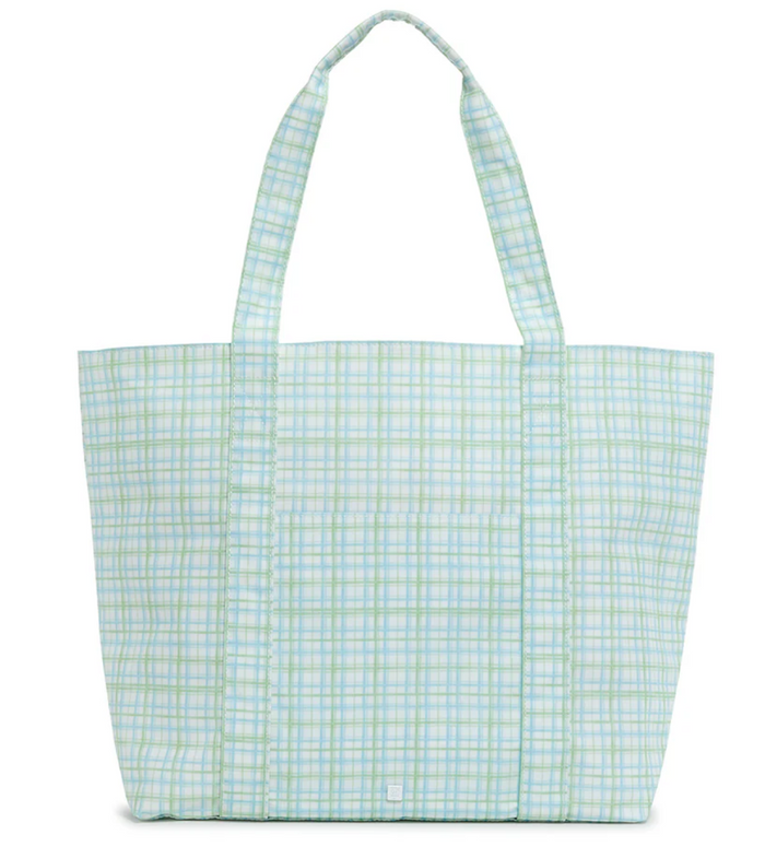 Jumbo Tote Plaid Green
