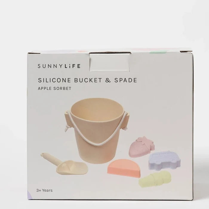 Kids Beach Silicone Bucket & Spade Set - 6pcs