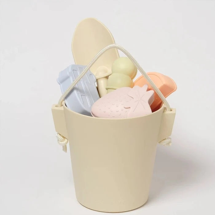Kids Beach Silicone Bucket & Spade Set - 6pcs