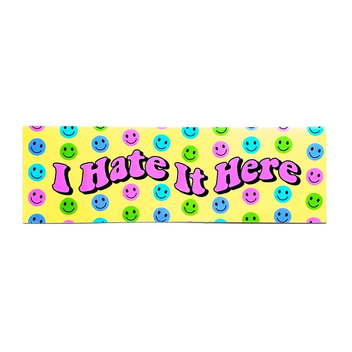 Krystan Saint Cat 'I Hate It Here' Vinyl Sticker