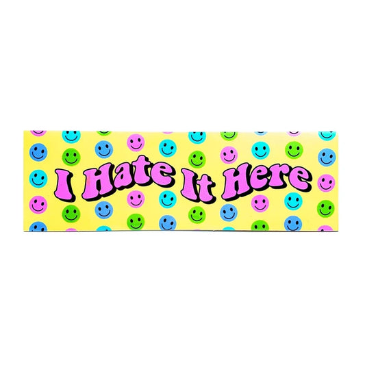 Krystan Saint Cat 'I Hate It Here' Vinyl Sticker
