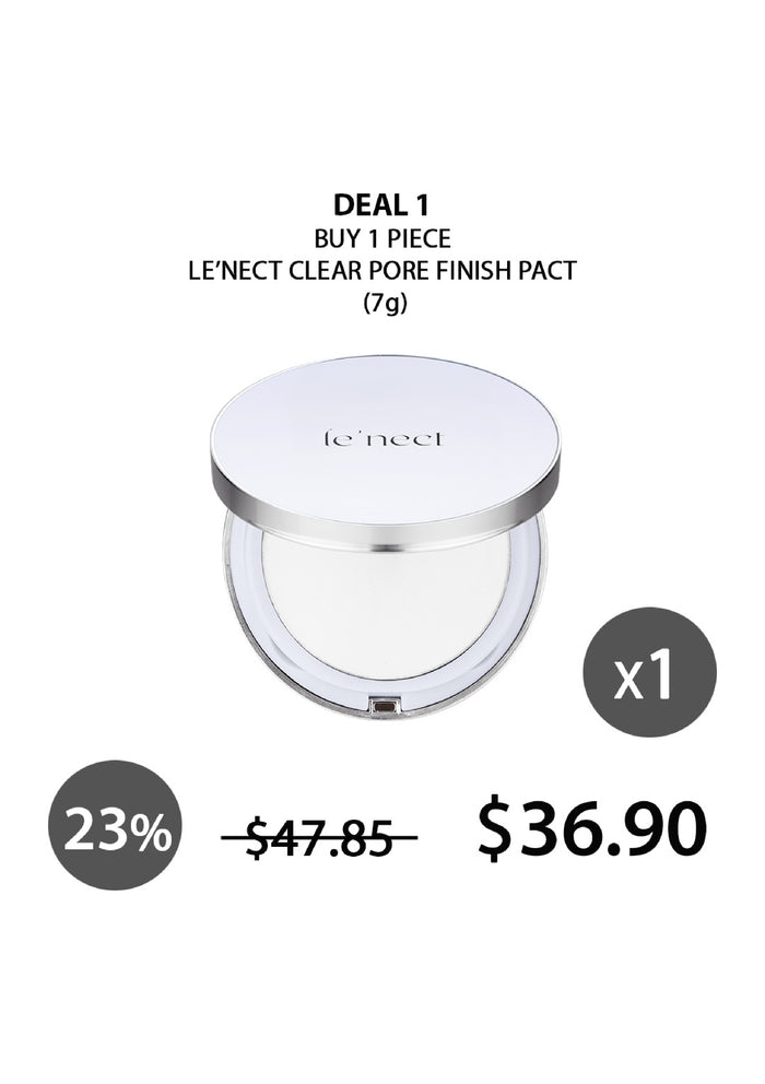 (BUY 1) LE'NECT CLEAR PORE FINISH PACT