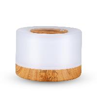 Light Wood Round Cylinder Aroma Ultrasonic Diffuser -400ml EDF-20L - REGEN THE BODY
