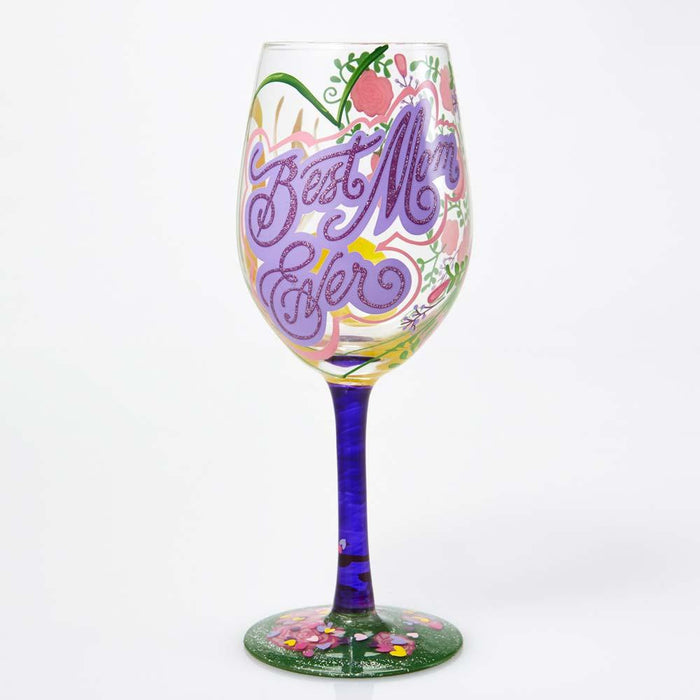 LOLITA WINE GLASS BEST MOM EVER - Cardsmart & Gift