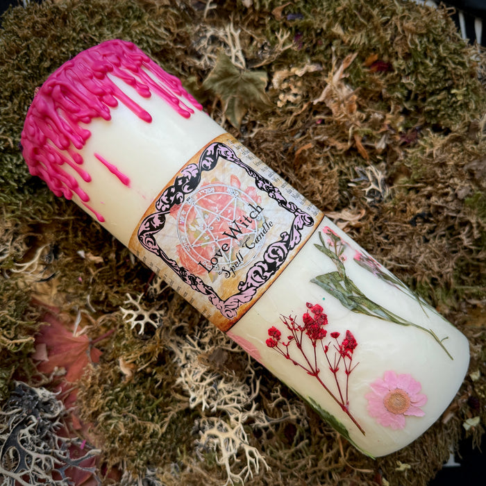 Love Witch Jumbo Pillar Candle