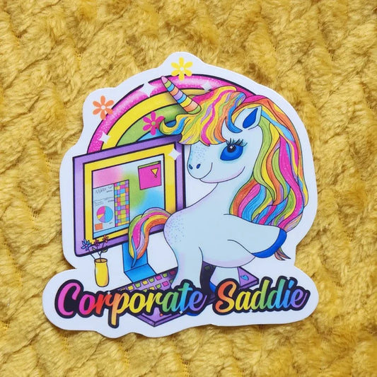 Luxe Trauma 'Corporate Saddie' Vinyl Sticker