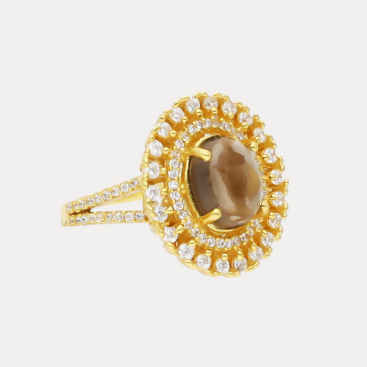 Madonna Ring Smokey Quartz | BuDhaGirl