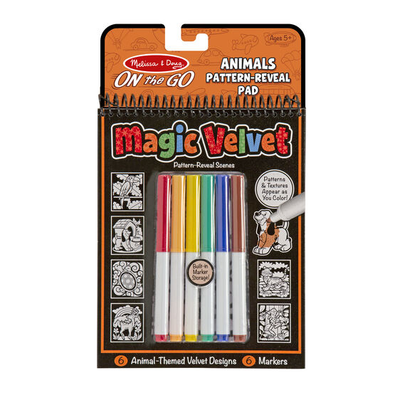 Melissa & Doug On-the-Go Magic Velvet - Animals