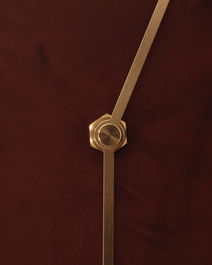 Melt Wall Clock - Dark Stained Burl