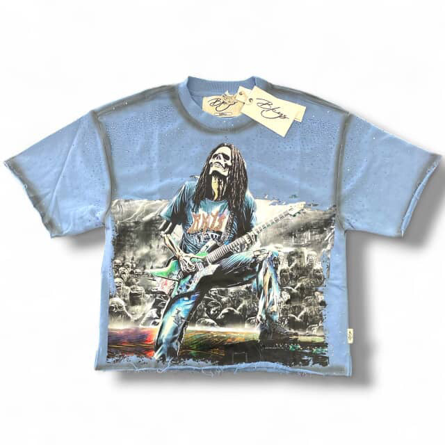 Men BKYS Fear No Art Cropped T-Shirt