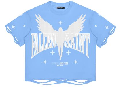 Men ROKU STUDIO Fallen Saint Cropped Boxy Shirt