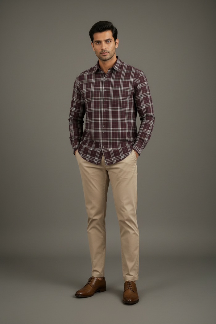 Men’s  Checked Casual Shirt