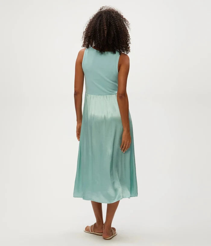 michael stars bridgette media tank midi dress