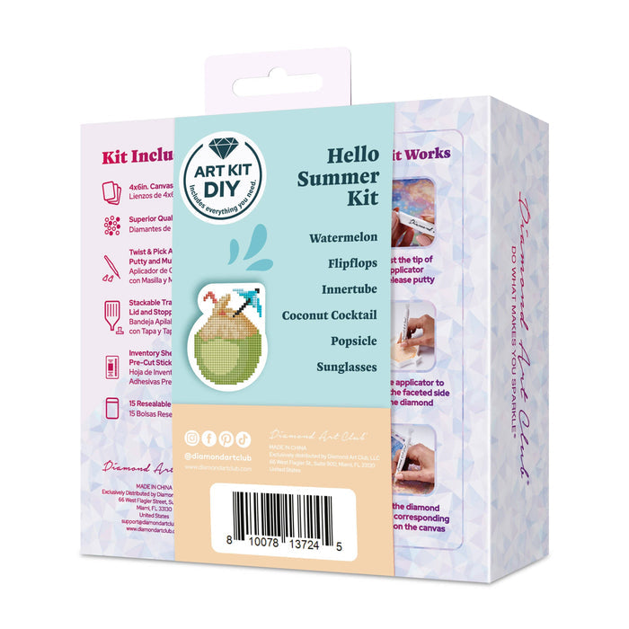 Mini Dazzles™ - Hello Summer - Diamond Art Club DIY Kit