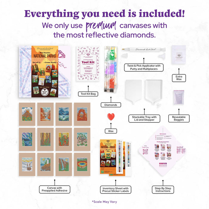 Mini Dazzles™ - National Parks - Diamond Art Club DIY Kit